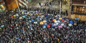 Hundreds March Peacefully Through Downtown Seattle in Political Protest