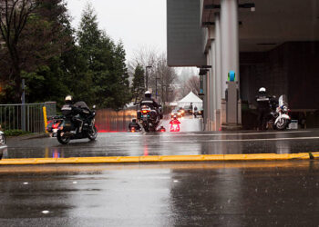 Bellevue Police on motorcycles: Crack Down on Speeding