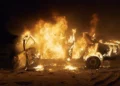 Everett Officers Pull Driver from Burning Electric Vehicle on I-5