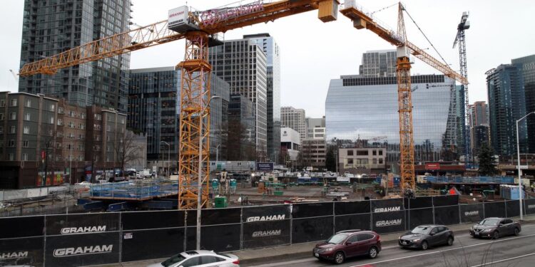 Washington Leads Nation in Construction Job Losses as Seattle Housing Prices Hit Record High