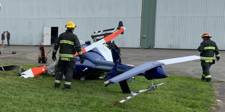 Two Injured in Helicopter Crash at Skagit Regional Airport