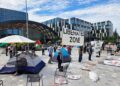 Protesters Set Up Temporary Encampment at Microsoft Over Israel Contracts