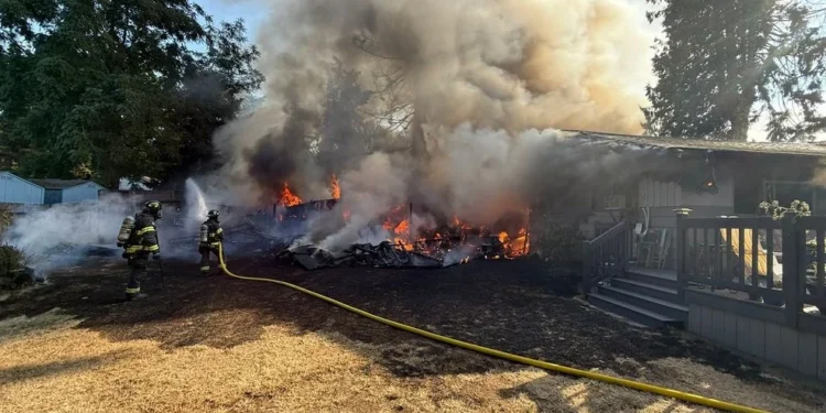 Early Morning Fire Destroys SeaTac Home, Damages Neighboring Residence