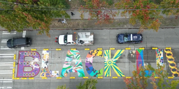 Vandals Damage Capitol Hill ‘Black Lives Matter’ Mural with White Paint, Inflammatory Note Found