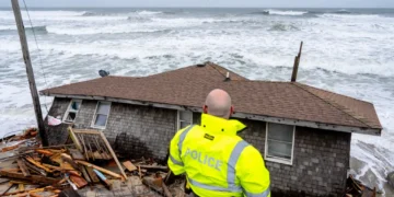 Another five homes collapse on North Carolina’s Outer Banks as storms intensify