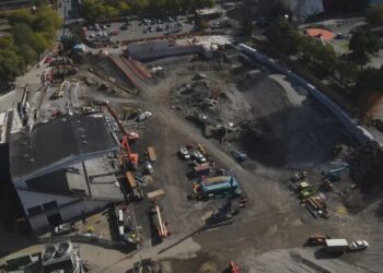 Memorial Stadium Demolition Nears Completion as $150 Million Redevelopment Progresses Toward 2027 Opening