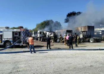 Two Dead After Small Plane Crashes Near Fort Worth’s Hicks Airfield, Multiple Semi-Trucks Catch Fire