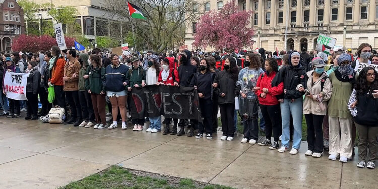 Seattle Students Stage Walkout Protest Marking Two Years Since Start of Israel-Hamas War