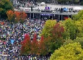 Thousands Gather for ‘No Kings’ Protest March Through Downtown Seattle