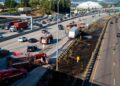 Pickup Truck Stuck Under Tanker on I-5 Near Tacoma Dome Causes Major Traffic Delays